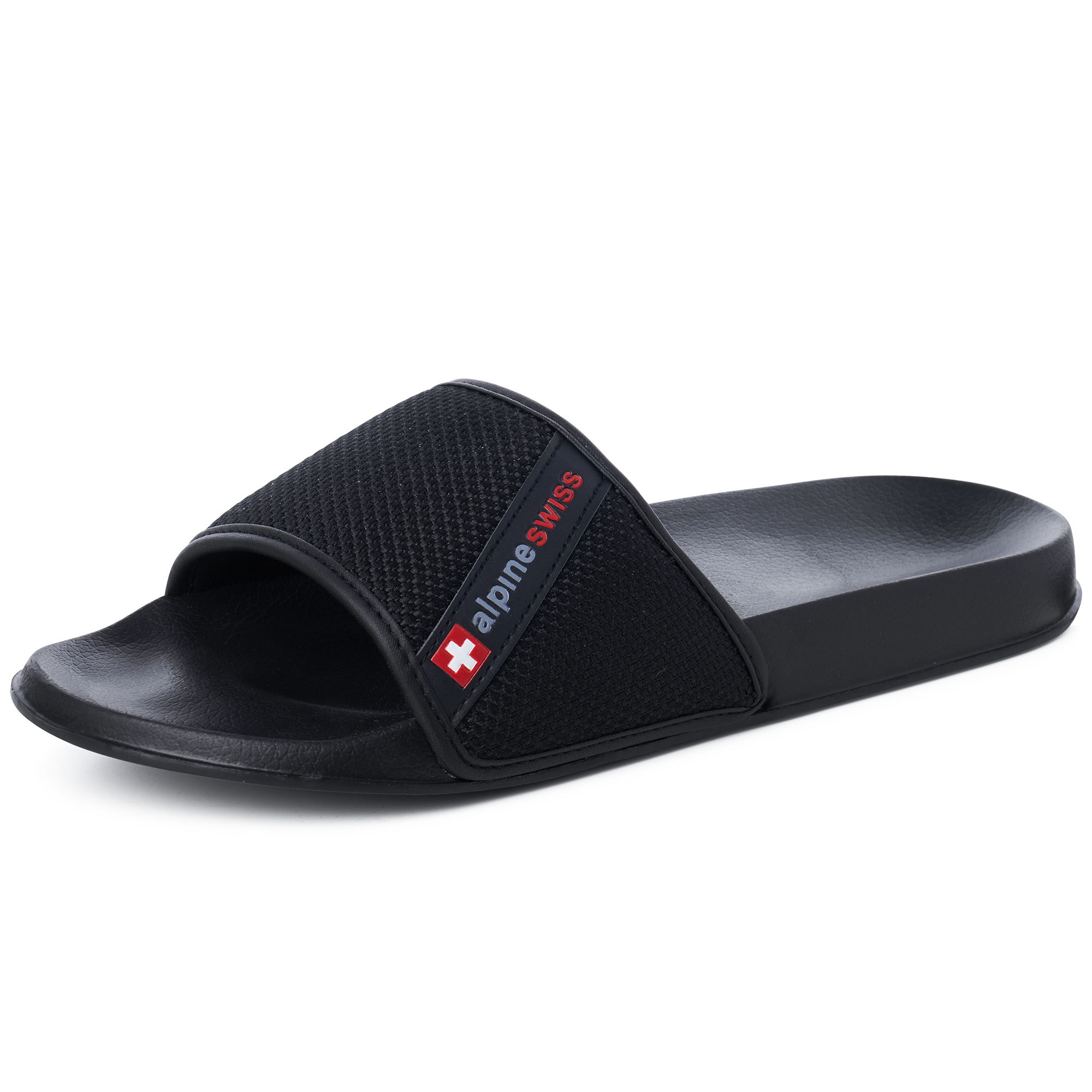 シューズ(男性用) CLUBHAUS My Own SlideSandals - Black Alpine Swiss Athletic Slides For Men | Flip Flop Sandals House